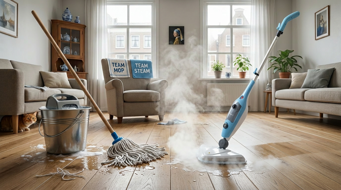 Stoomreiniger vs Dweil: Wat Past Beter Bij Jouw Schoonmaakroutine in 2026?