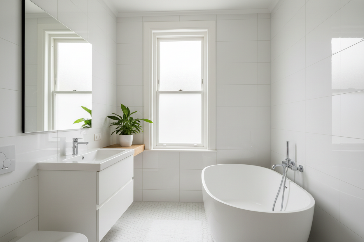 Lichte, schone badkamer