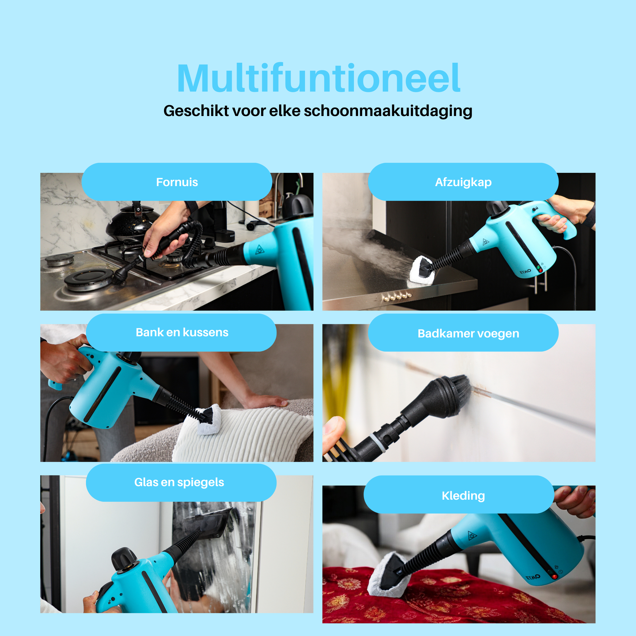 Accessoire setje handstoomreiniger plus