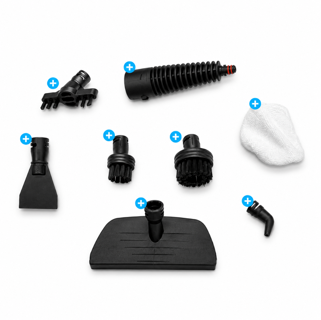 Kymo 9 in 1 Stoomreiniger Accessoire set