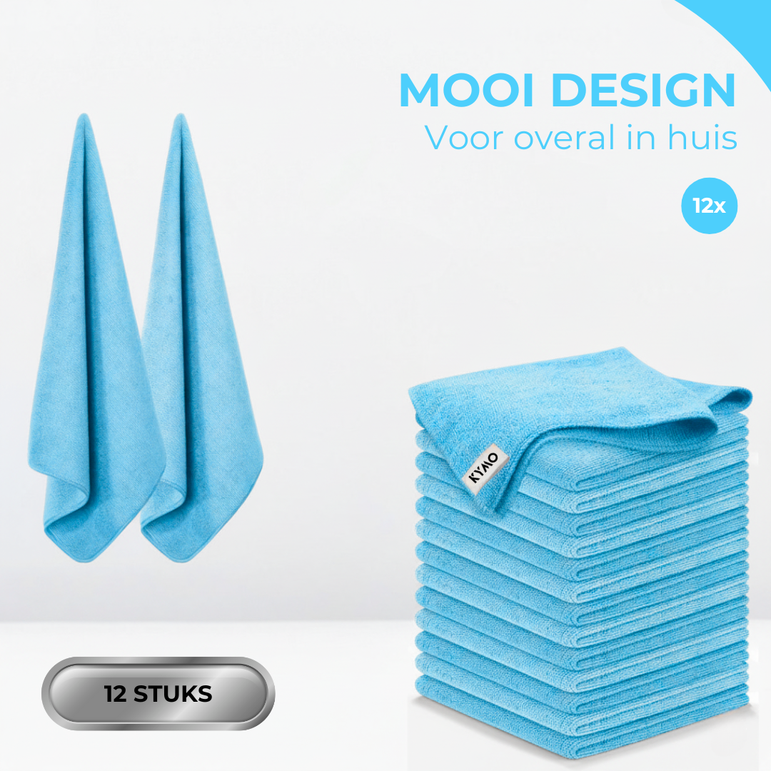 Kymo 12 microvezel schoonmaakdoekjes