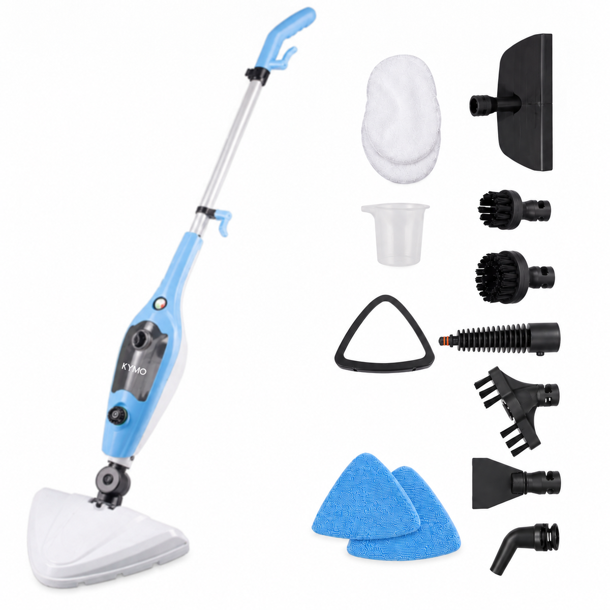Kymo 9 in 1 Stoommop en Handstoomreiniger